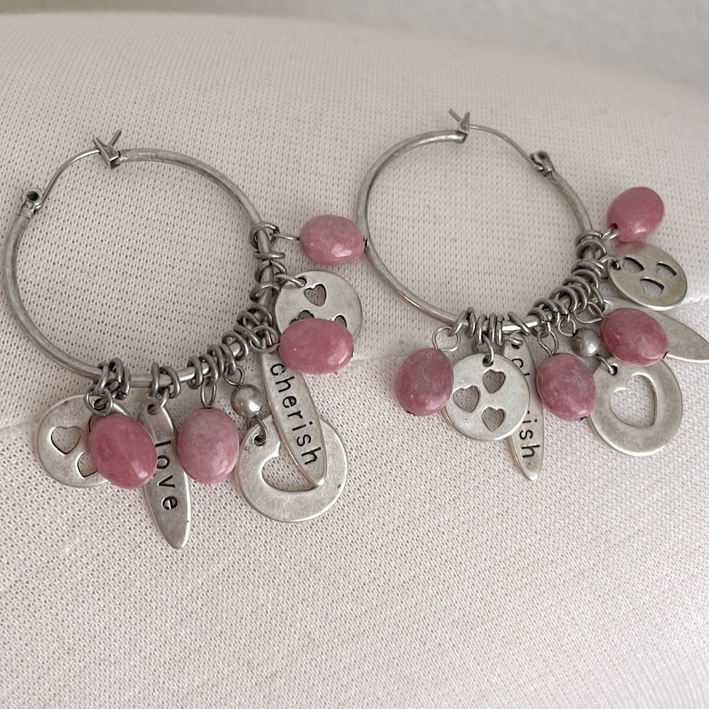 Rhodonite earrings